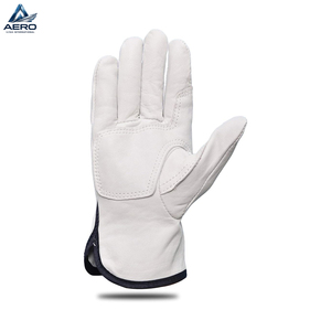 Guantes de Trabajo de Cuero de Primera Calidad, Cómodos, Transpirables, Sin Forro, Color Blanco, Nuevo Modelo, Personalizados, Suaves, de Grano Completo, del Mejor Proveedor - Product Image 4