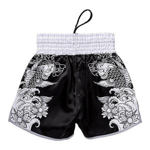 กางเกงมวยไทยมืออาชีพสำหรับผู้ชายรุ่นใหม่ลดราคา - โพลีเอสเตอร์ 100% เอวกลาง ขายส่ง - Product Image 2