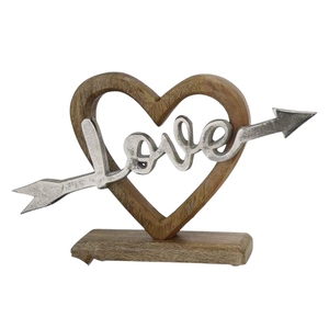 Ornement en métal aluminium en forme de cœur pour décoration festive, décoration intérieure, style d'intérieur, cadeau - Product Image 5