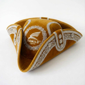 Sombrero de Vaquero Francés de Fieltro de Lana de Alta Calidad con Diseño Único, Sombrero Tricorne Negro para Hombre, Sombreros Triangulares, Guardia de Honor, Sombrero Napoleón - Product Image 5