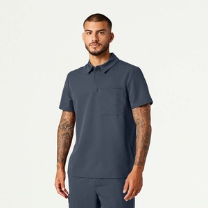 Offre Spéciale – Tenue Médicale Homme Anti-rides en Laine Peignée et Spandex/Polyester – Blouse et Pantalon Jogger pour Hôpital - Product Image 3