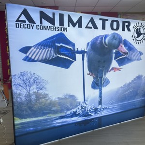 Pop up <b>Display</b> Backdrop Factory Directly Selling Advertising Stand Custom Logo Printing <b>Wall</b> Stand Backdrop with Black Backing - Product Image 4