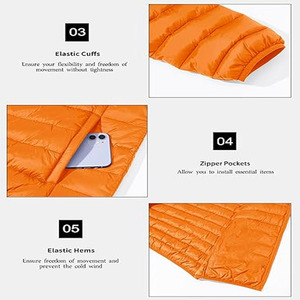Chaqueta acolchada de algodón con logotipo personalizado para hombre, abrigo de invierno con diseño de burbujas, chaqueta acolchada negra de poliéster para exteriores para hombre - Product Image 4
