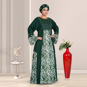 Vestido Kaftan de Rayón con Diseño de Diamantes, Moda Islámica Árabe, Transpirable, Holgado, de Manga Larga, Estilo Dubái, Atuendo Maxi para Mujer - Product Image 2