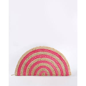 Bolsos de mano de yute con forma de media luna para mujer, con cremallera y correa opcional para llevar al hombro, accesorio de moda para eventos informales y formales - Product Image 4