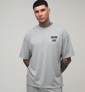เสื้อยืดผู้ชาย OEM/ODM ขายส่ง ผลิตตามสั่ง ผ้าฝ้าย 100% เสื้อยืดเปล่า ยูนิเซ็กซ์ เสื้อยืดผู้ชายคุณภาพสูง พิมพ์โลโก้ได้ - Product Image 3