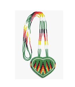 Conjunto de collar y aretes de cuentas coloridas que añaden un encanto vibrante al atuendo de fiesta y festivo. - Product Image 5