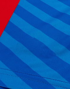 Camiseta de Fútbol para Hombre, Azul y Roja a Rayas, Manga Corta, Cuello Redondo, Poliéster que Absorbe la Humedad, Ropa Deportiva, Corte Regular, Todas las Temporadas - Product Image 5