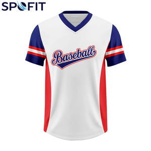 Nueva Llegada, Jersey de Béisbol Personalizado de Alta Calidad con Cuello en V, Cómodo y Duradero, Ropa Deportiva para Equipos de Béisbol para Adultos - Product Image 3