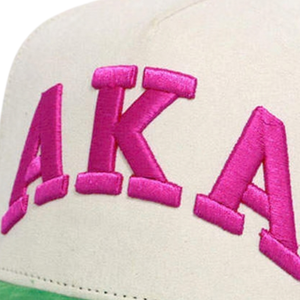 Gorra Trucker Blanca y Verde con Bordado Rosa, Ajustable con Cierre a Presión, Visera Curva, Estilo Casual, Moda Femenina - Product Image 5