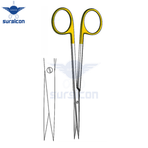 Ciseaux chirurgicaux droits Metzenbaum-Fino 14 cm / 5-1/2 pouces, tranchants, avec inserts en carbure de tungstène TC GOLD - Product Image 4