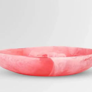 Tazón de resina suave para servir comida, tazón moderno para servir, tazón para servir masa pulida, tazón de madera hecho a mano para comer - Product Image 1