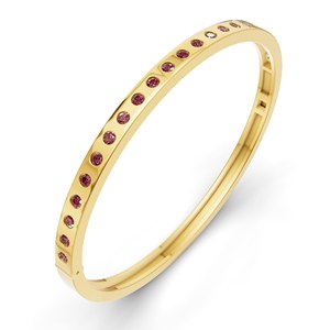 สร้อยข้อมือแบบเปิดได้ประดับเพชรคอนยัคสีทอง14K สุดอินเทรนด์สุดพิเศษพร้อมตัดกลม - Product Image 5