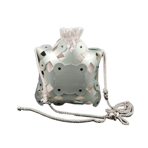 Bolso de Hombro de PU Estructurado para Mujer, Diseño Geométrico Transparente Vintage con Cadena y Remaches, Ajustable, para Ensamblaje DIY - Product Image 2