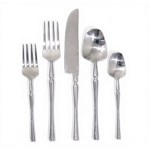 Ensemble de couverts de luxe haut de gamme en acier inoxydable 201, 84 pièces, pour fête, mariage, cadeau, avec emballage en boîte en bois - Product Image 6