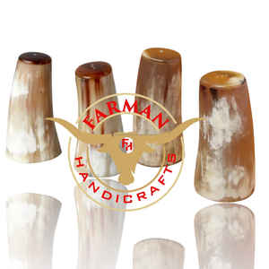 Juego de salero y pimentero de lujo decorativo de cuerno de buey y búfalo, hecho a mano, con alto brillo, accesorio de mesa a precio económico. - Product Image 3