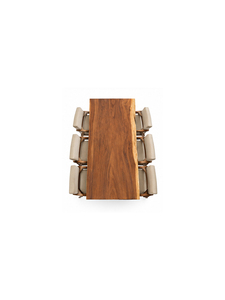 Modern Wood <b>Dining</b> Table Rectangle <b>6</b> Seater Midcentury Design Stable and Durable for Restaurant or Home Furniture - Product Image 4