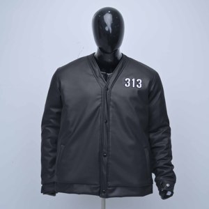 Exportation de vestes pour hommes de haute qualité, vente en gros, logo personnalisé, fabricants de streetwear, boutons sur le devant et le dos avec broderie en chenille - Product Image 1