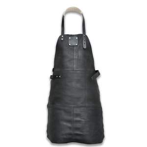 Tablier de cuisine réglable en cuir et toile, dos croisé, grande taille, pour artistes, peintres, charpentiers, travail, taille ajustable, homme femme, confort optimal - Product Image 1