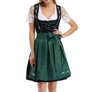ชุดเดรส Dirndl แบบดั้งเดิมของเยอรมันสำหรับงาน Oktoberfest ตัดเย็บตามสั่งสำหรับผู้หญิง แฟชั่นใหม่ ชุดเดรส Dirndl เยอรมันสำหรับสุภาพสตรี  ขั้นต่ำในการสั่งซื้อน้อย - Product Image 2
