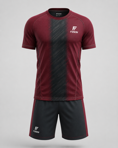 Ensemble de maillot de football pour homme F2WIN, manches courtes, col en V, maille solide, respirant, séchage rapide, évacuation de l'humidité, vêtements de sport pour toutes les saisons - Product Image 6