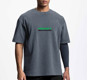 เสื้อยืดโอเวอร์ไซส์ผู้ชาย เสื้อผู้ชายคุณภาพสูง เสื้อยืดโอเวอร์ไซส์สำหรับออกกำลังกาย - Product Image 3