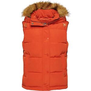 New Winter Arrival Womens Gilet <b>Warm</b> Outerwear Fashion Slim Fit Quilted Gilets Vest with Fur Hood - Product Image 1