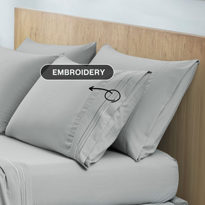 High-end 100% Linen Bedding <b>Set</b> 4 Pcs Luxurious Flat Fitted Sheet <b>Sets</b> - Product Image 3