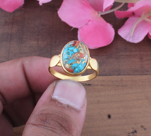 Anillo de banda dividida de cobre con amatista compuesta y motivo de corazón delicado, clásico, de plata 925, para fiesta, venta al por mayor - Product Image 1