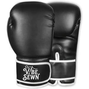 Gants de boxe en cuir de qualité supérieure, impression craquelée, faits à la main, doublure intérieure respirante, sangle de poignet réglable, fermeture auto-agrippante - Product Image 4