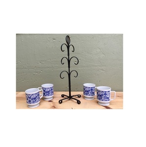 Support à tasses vertical robuste en fer pour un rangement sûr dans la cuisine, offrant une durabilité à long terme - Product Image 4