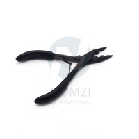 Kit d'outils professionnels pour extensions de cheveux en acier inoxydable, pinces de qualité supérieure, logo personnalisé noir, imperméable, pour extensions de cheveux à bandes adhésives