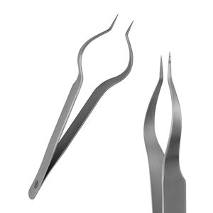 Pinzas para Aislamiento de Pestañas, Punta Puntiaguda, Acero Inoxidable, Punta Lisa, 115 mm, Antimagnéticas, Personalización OEM/ODM 2016 - Product Image 2