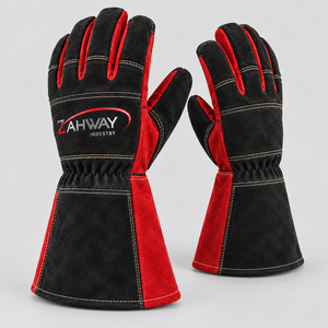 Nouveaux gants de soudage en cuir tactiques, longueur de poignet personnalisée, qualité durable, pour travaux extérieurs en hiver, gants de soudage - Product Image 4