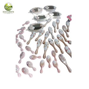 Eco Green Vietnam Handmade Natural Seashell Hair Comb & Brush Flowers Pearls Bridal Beach Style Coastal Wedding <b>Gift</b> Vietnam - Product Image 5