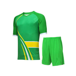 ชุดฟุตบอลสำหรับผู้ใหญ่ขายดีที่สุด ความต้องการสูง ไซส์ใหญ่พิเศษ ผลิตจากโพลีเอสเตอร์ 100% ป้องกันรังสียูวี รับสกรีนโลโก้ มีไซส์สำหรับผู้ใหญ่และเยาวชน - Product Image 2