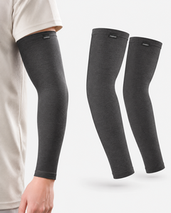 Manchons de cyclisme FAWKES noirs, protection anti-UV, unisexe adulte, manchon de compression grande taille, écologiques, séchage rapide, respirants - Product Image 5