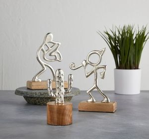 Sculpture en aluminium haut de gamme, œuvre d'art métallique moderne conçue pour les espaces de décoration intérieure contemporains - Product Image 5