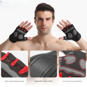 High Performance Winter Outdoor Half Finger Non-Slip Lightweight Unisex <b>Cycling</b> Gloves Breathable - Product Image 4