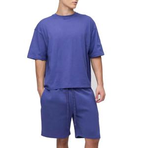 Custom Summer Two-Piece <b>Set</b> for Men Elastic Waist Letter Graphic Printed Shorts & T-Shirt Wholesale Men Two Piece T-Shirt <b>Sets</b> - Product Image 3