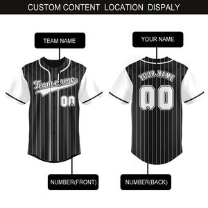 เสื้อเบสบอลผู้ชายที่ทนทาน ผลิตจากผ้าเนื้อนุ่ม พร้อมการเย็บที่แข็งแรงทนทาน เสื้อเบสบอลลำลอง - Product Image 4