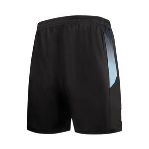 Shorts de sport pour hommes respirants à séchage rapide en toile tricotée unie à taille mi-haute pour l'entraînement et la gym, service OEM - Product Image 1