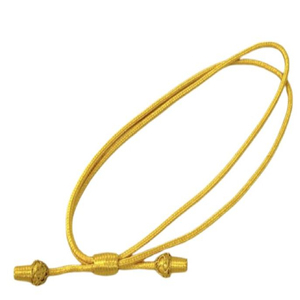 Cordones trenzados metálicos dorados de 4 hebras con revestimiento, logotipo personalizado, ecológicos, 100% poliéster, reproducción de cordones americanos - Product Image 3