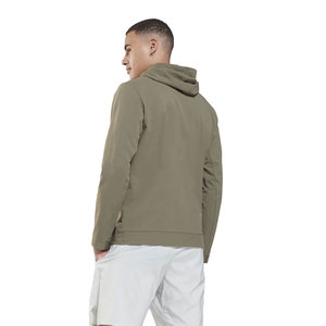 Sudadera con capucha ligera de alto rendimiento para hombre, corte ajustado, con cremallera completa, para gimnasio, informal, con bolsillos, venta al por mayor personalizada - Product Image 4