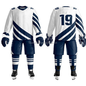 Ropa deportiva superventas nuevo diseño uniforme de hockey sobre hielo tela transpirable manga larga uniformes de hockey sobre hielo - Product Image 6