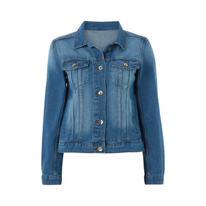 Veste en jean décontractée pour femme OEM à manches longues, respirante, chaude et élégante, personnalisable avec rembourrage en coton, dernier design à prix abordable - Product Image 5