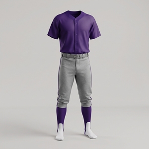 Kit de baseball d'entraînement professionnel optimisé pour la performance, léger, respirant, anti-humidité, pour entraînement court en hiver, modèle vierge - Product Image 1