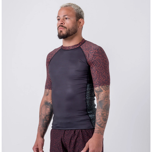 OEM Service High Quality <b>Men's</b> Full Custom Printing Quick Dry Breathable Muscle Fit Bodybuilding <b>Compression</b> Rash Guard - Product Image 5