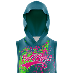 Hoodie sans manches personnalisé pour homme, 300g, broderie frontale unie, pour musculation et fitness, vente en gros - Product Image 2