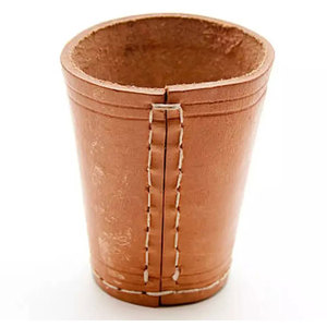 MAKUM INTERNATIONAL Best Selling Custom Handmade Luxury Square Leather <b>Dice</b> Cup Custom Logo Durable High Quality for Party - Product Image 6